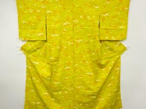 草花模様小紋着物